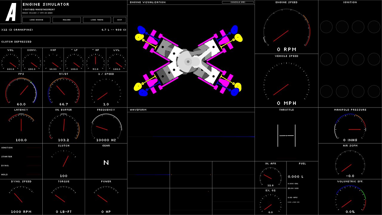 12 and 14 Cylinder Experiments (Boxer, WR, X) In Engine Simulator