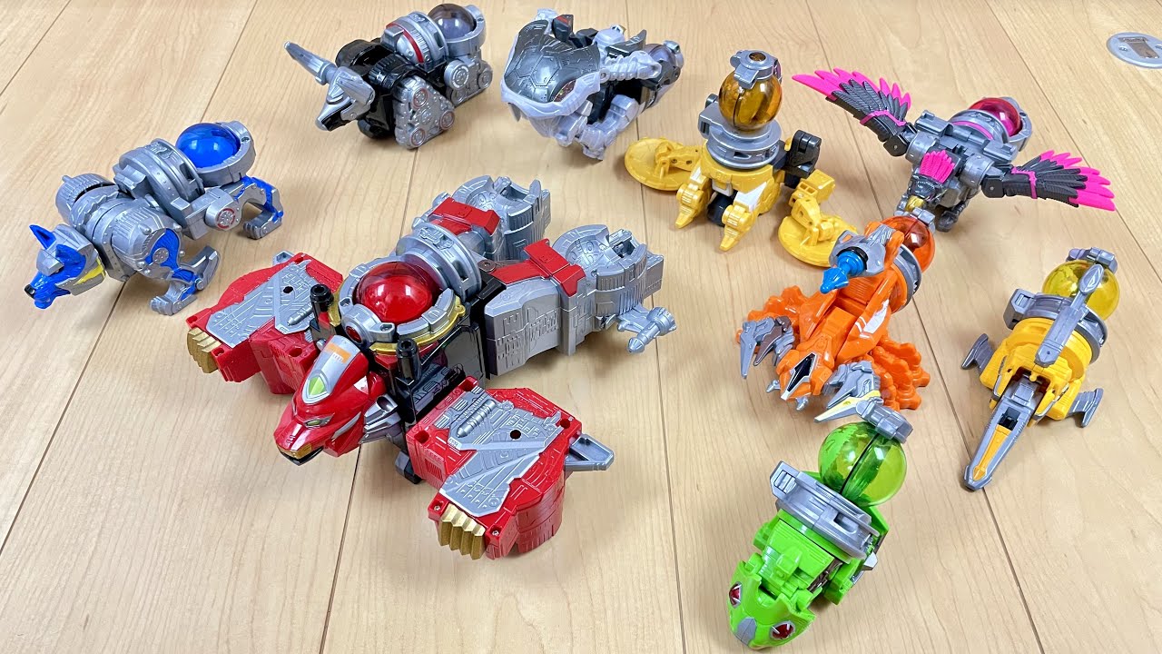 【Power Rangers Cosmic Fury】💫🪐✨ヤバ、初期メンバー多すぎ⁉︎キュウレンジャーのキュウレンオーで遊んでみた