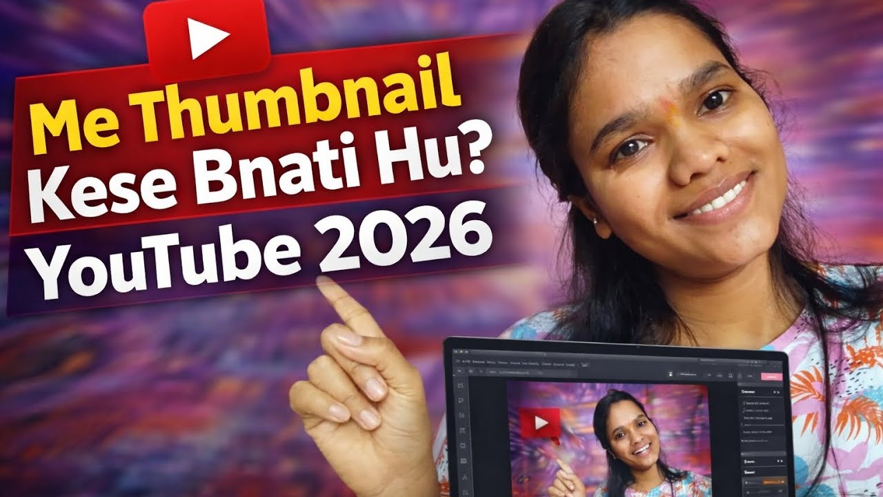 Me YouTube thumbnail kese bnati hu ?? 😱(day-3 )#longvlog #youtubethumbnail #trending #dailyvideo 