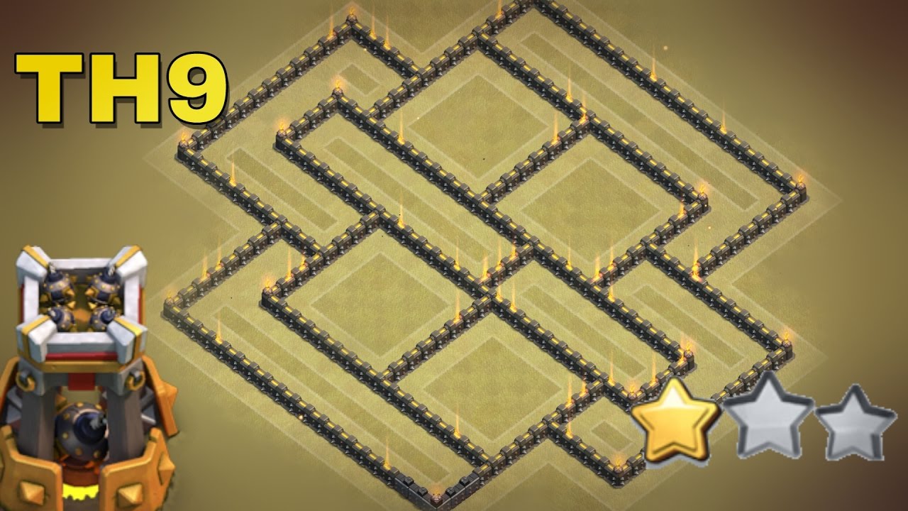 NEW Th9 ANTI 3 Stars War Base F.t BOMB TOWER | Anti (GOVAHO + BOWLERS) + REPLAYS | Clash Of Clans