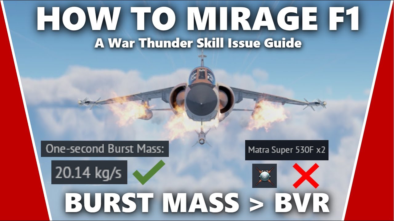 Как освоить Mirage F1 &mdash; руководство по навыкам War Thunder