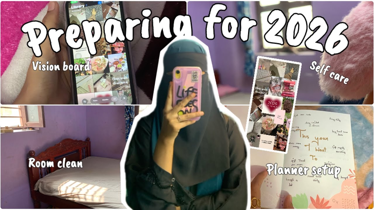 தமிழில்: new year reset vlog 🌻vision board ✨📒planner setup Akrabi Vlogify 