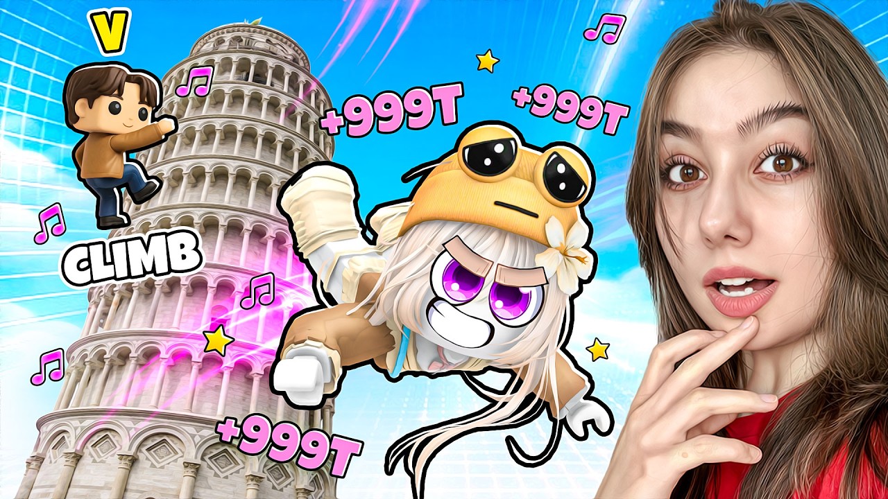 Fac TRILIOANE in Roblox K-pop Climb and Jump Tower !