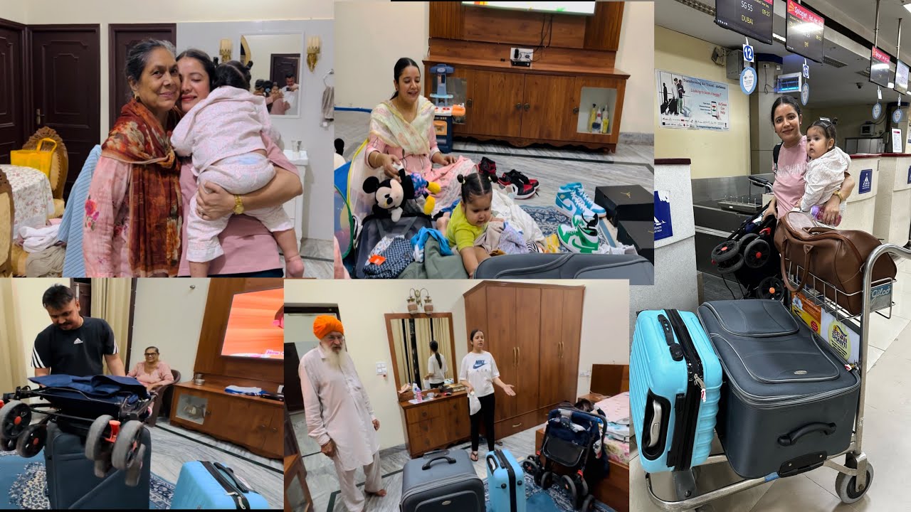 Packing Done ✅ For Our First International Flight  || Harman Gagan Vlogs ||