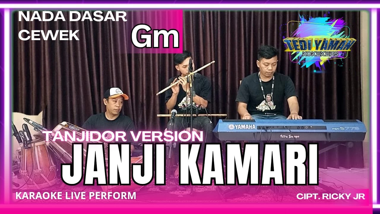 Janji kamari karaoke Nazmi x maliq ibrahim nada cewek Gm versi tanjidor