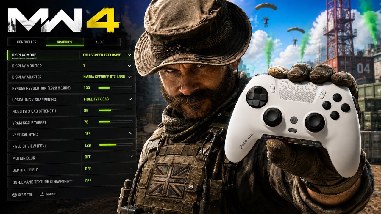 BEST MW4 BETA SETTINGS! 🔥 Movement + Graphics for MAX FPS