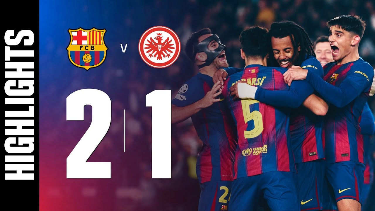 HIGHLIGHTS | FC BARCELONA 2 vs 1 EINTRACHT FRANKFURT | UEFA CHAMPIONS LEAGUE 🔵🔴