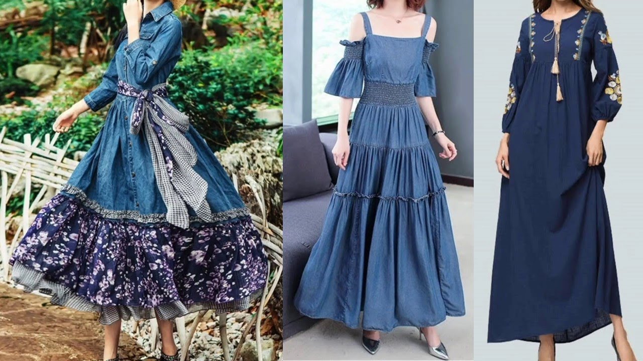 Stylish Denim Dress Designs || Beautiful Denim Dress Collection || Comfortable Jeans Fabric Dresses