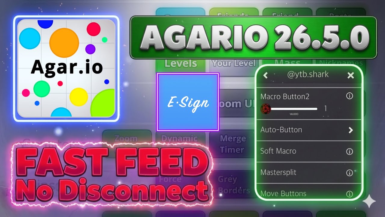 LATEST MOD MENU | FAST FEED &lsquo;NO DISCONNECT&rsquo; | IOS NO CRASH MOD ( AGAR.IO MOBILE)
