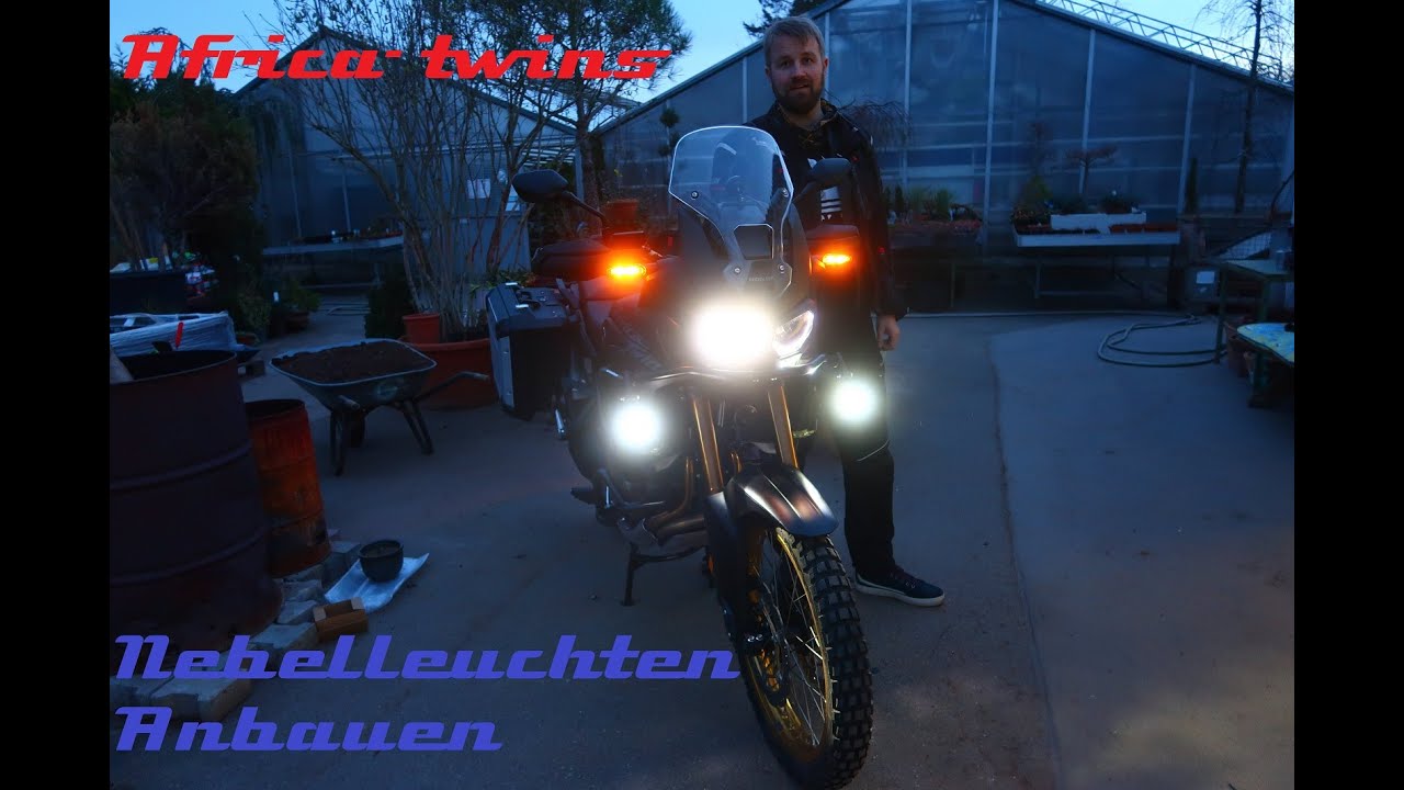 Africa Twin // CRF1000 // Zusatzscheinwerfer // Nebelleuchten // Anbau // Anleitung