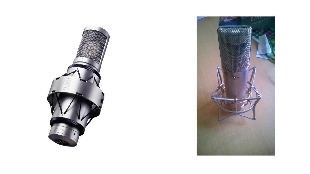 Microphone Shootout - Brauner VM1 - Brauner Phantom Classic - DIY Neumann u87i 1970 model