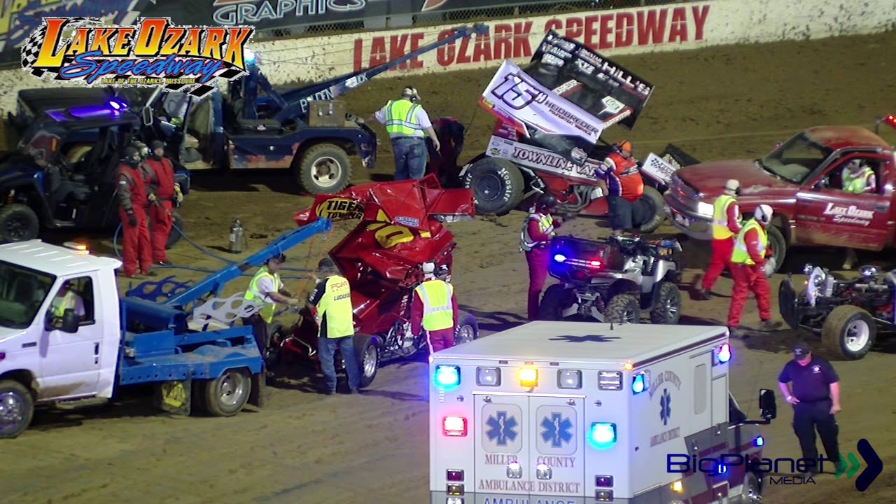 ASCS 360 Sprints Winged 5-26-19 Lake Ozark Speedway