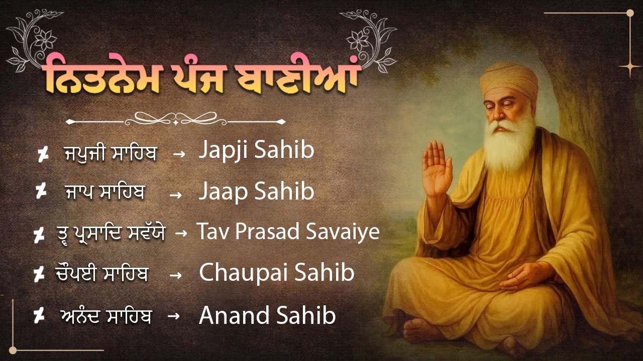 Panj Bania Da Path 20-02-2026 // Japji Sahib, Jaap Sahib, Tav Prasad, Chaupai Sahib, Anand Sahib