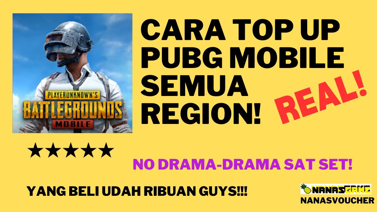 CARA TOPUP UC PUBG MOBILE SEMUA REGION! MURAH DAN MUDAH!