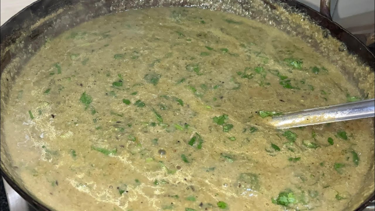 लोहे की कड़ाई  में फांड़ू  बनाया आज हमने