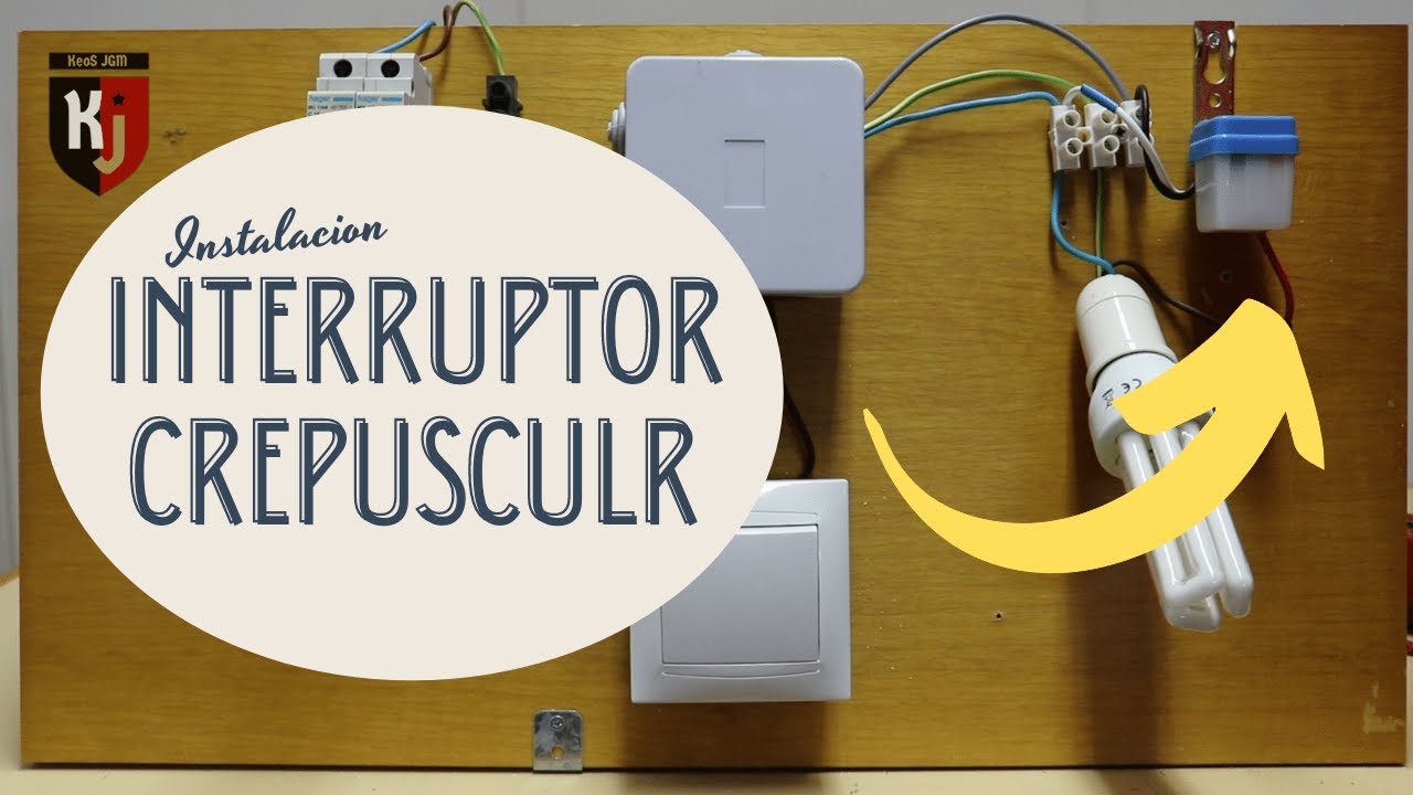Instalar sensor o interruptor crepuscular
