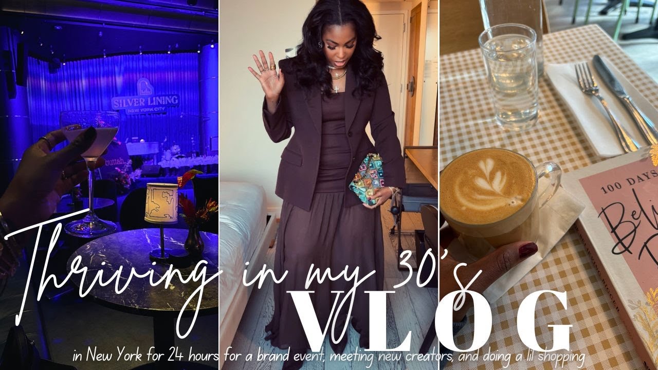 VLOG: In New York for 24 hours || Brand Event, a lil shopping, enjoying the Delta Lounge!
