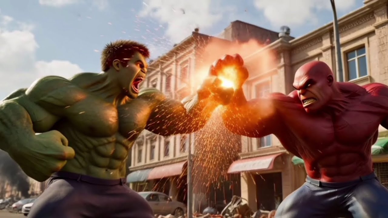 Hulk VS Red Hulk Fight Scene 🤪||Hulk viral videos 