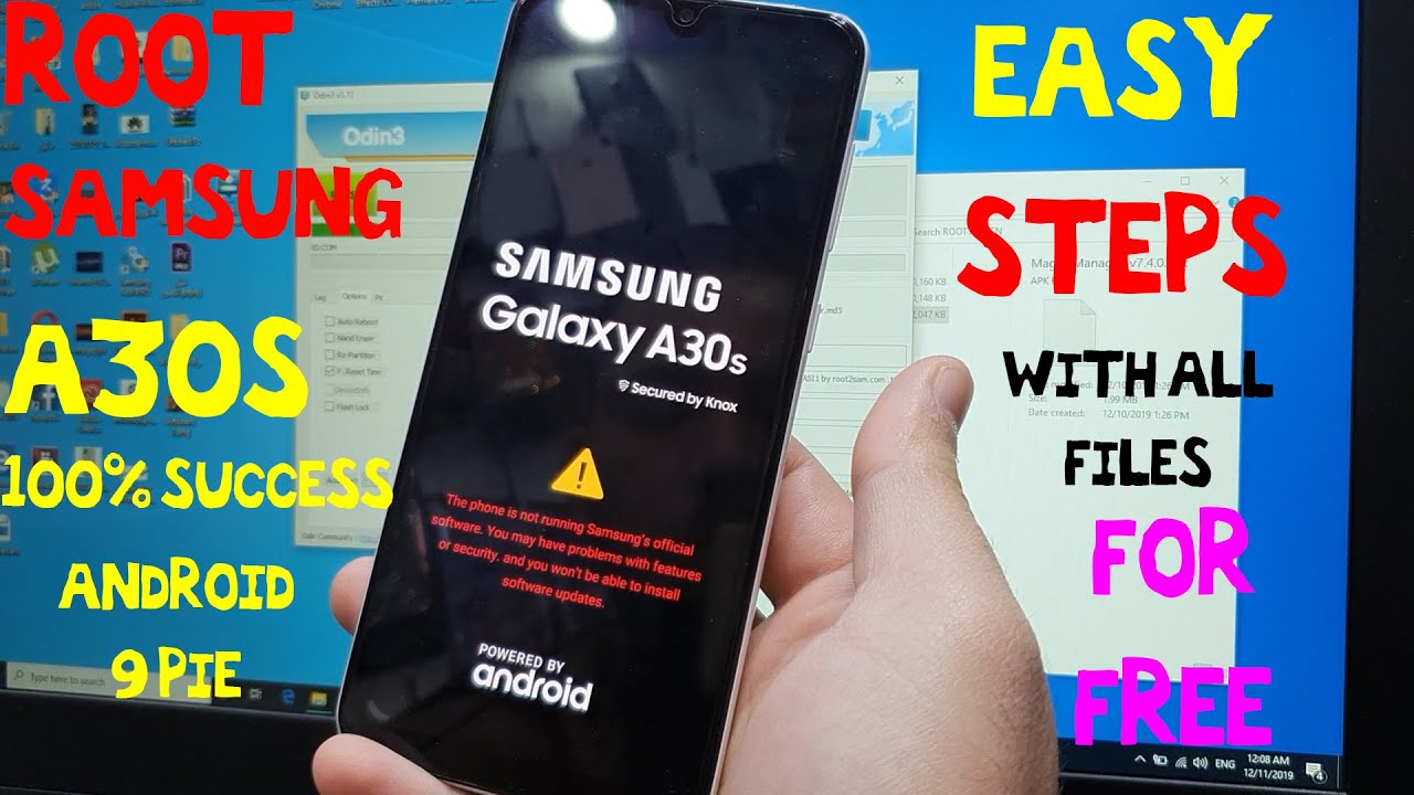 HOW TO ROOT SAMSUNG GALAXY A30S A307FN ANDROID 9 PIE AND UNLOCK BOOTLOADER AND DISABLE RMM STATE