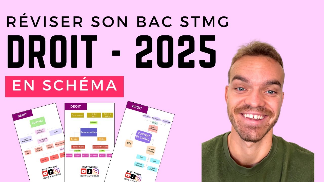 RÉVISION DROIT 2025 - SCHÉMA (BAC STMG)