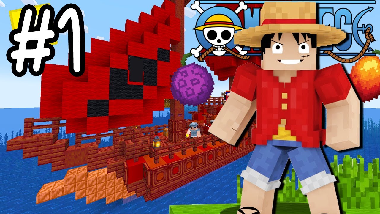 Minecraft เอาชีวิตรอด Onepiece 2025 #1 ออกเดินทางตามหาดินแดนต่างๆได้