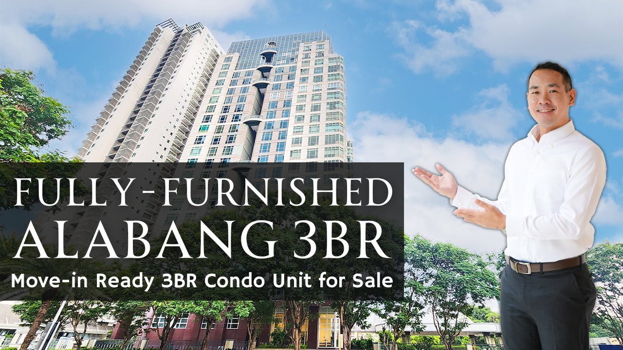 Tour a 221 sqm. MOVE-IN READY Fully-Furnished 3BR Unit for Sale in Alabang • Condo Tour A65
