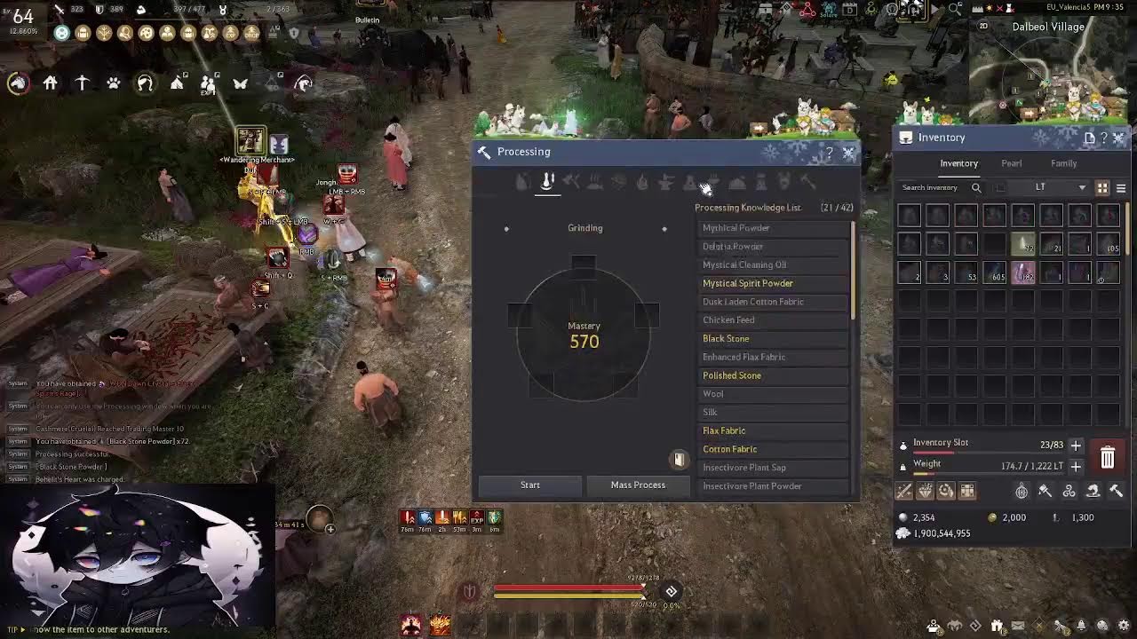 Black Desert Honglim Base grinding with berserker