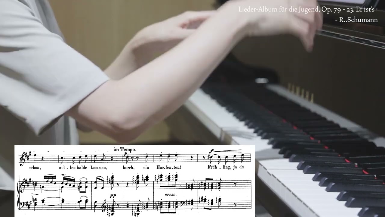 Er ist's (A Major) - R. Schumann / piano accompaniment /독일가곡 / Lied / MOTA / 성악반주/ mr