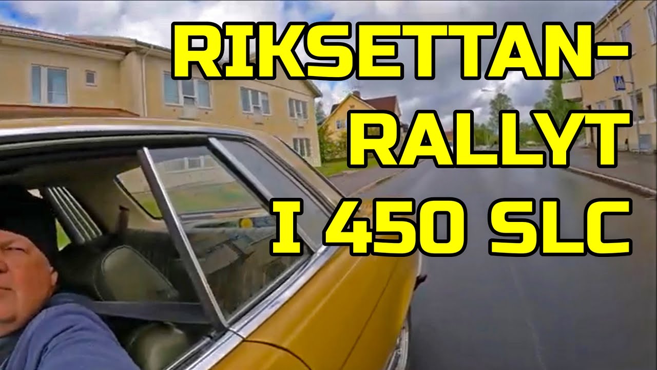 Åker Riksettanrallyt 2022. Ett mycket trevligt veteranbilsrally/bilträff. Mercedes 450 SLC 1975 C107
