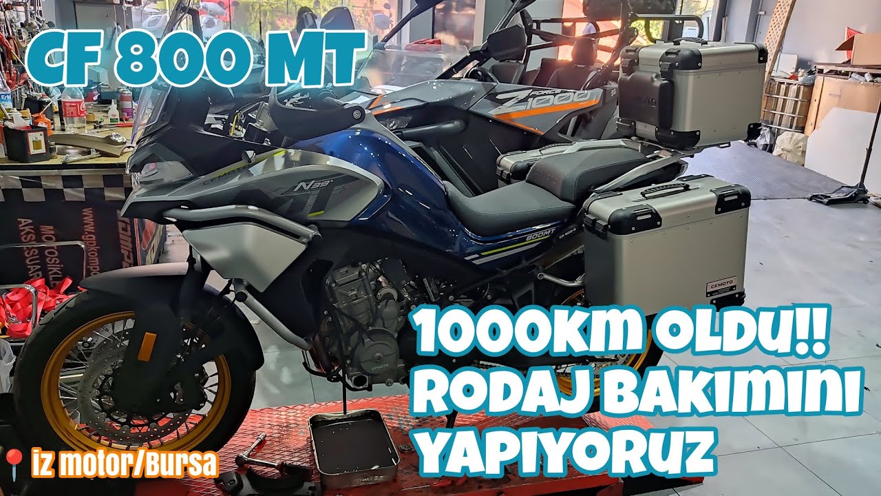 CF 800 MT 1000 km oldu!! İlk rodaj bakımını yapıyoruz. #cfmoto ,#motovlog ,# cf800mt