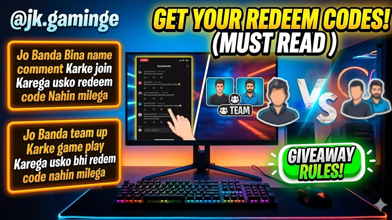 REDEEM CODE GIVEAWAY 🎁 #FreeFire #FreeFireLive #UIDCheck #GamingLive #FreeFireIndia #LiveStream