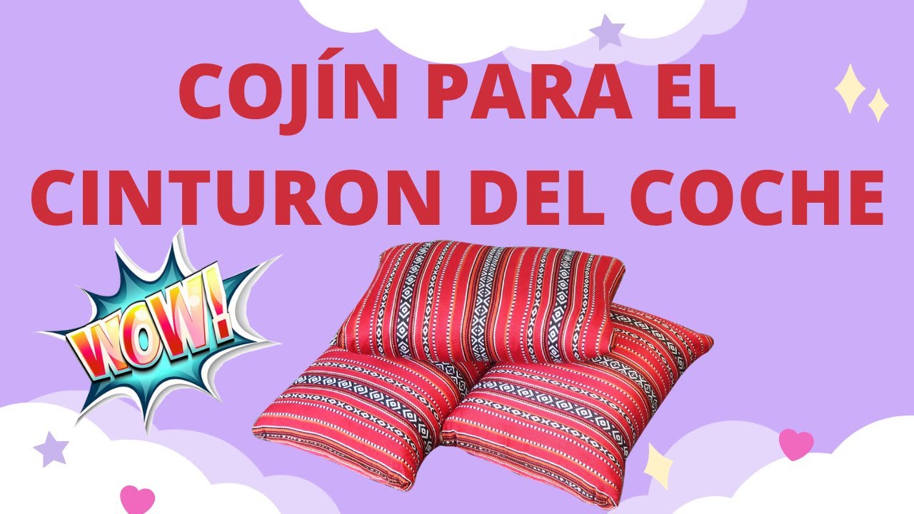 COMO HACER UN COJIN PARA EL CINTURÓN DE SEGURIDAD DEL COCHE // PROTECTOR PARA EL CINTURÓN DEL COCHE