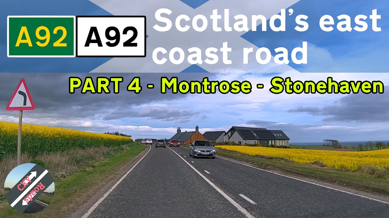 [UK] UK Drives - Scotland's A92 Road PART 4 - Montrose - Stonehaven | Fife to Aberdeen trip part 4