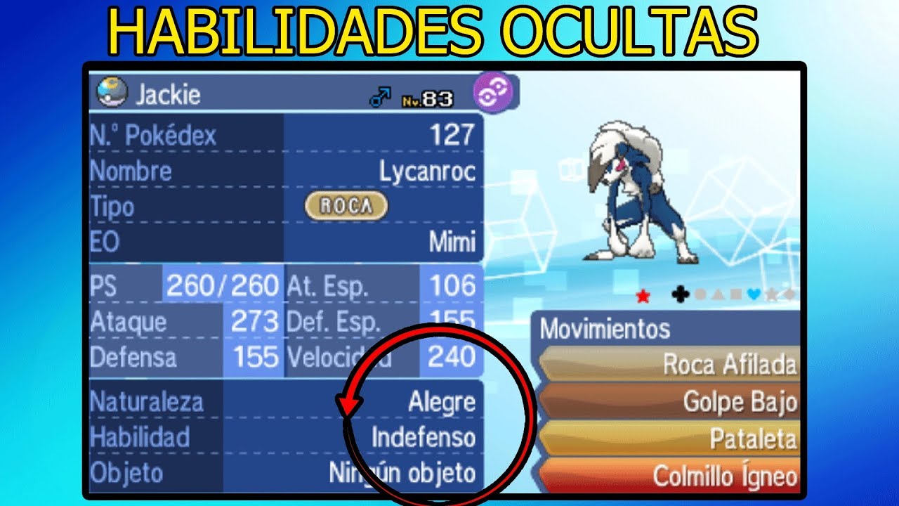 COMO CONSEGUIR POKEMON CON HABILIDADES OCULTAS EN LA CRIANZA EN SOL Y LUNA/ULTRA SOL Y LUNA