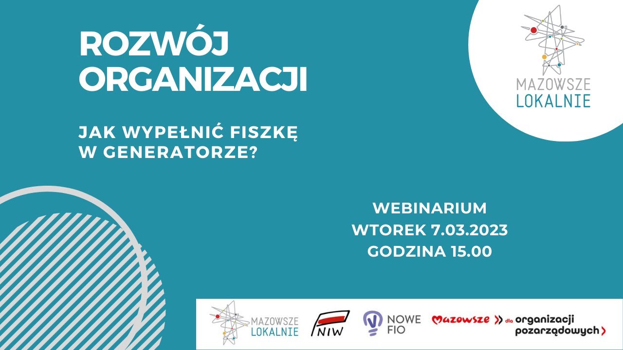 Rozwój organizacji -  jak wypełnić fiszkę w generatorze?