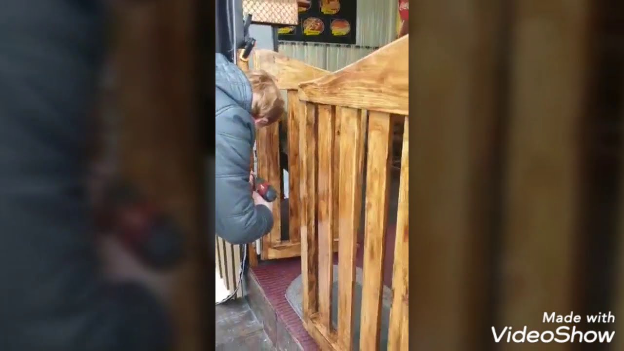 Ahşap teksas bar kapı yapımı../ wooden texas bar door construction