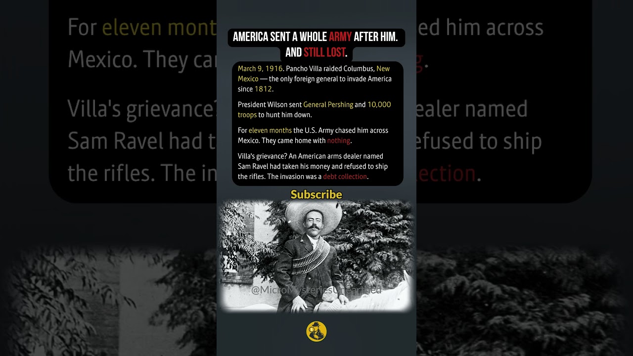 America Sent a Whole Army After Him and Still Lost #history #shorts