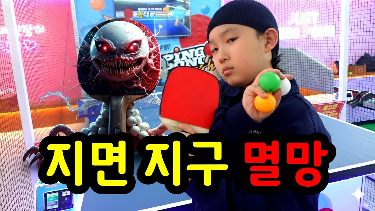 멸망 위기의 지구를 구하라! 핑퐁 괴물과 벌인 죽음의 매치업