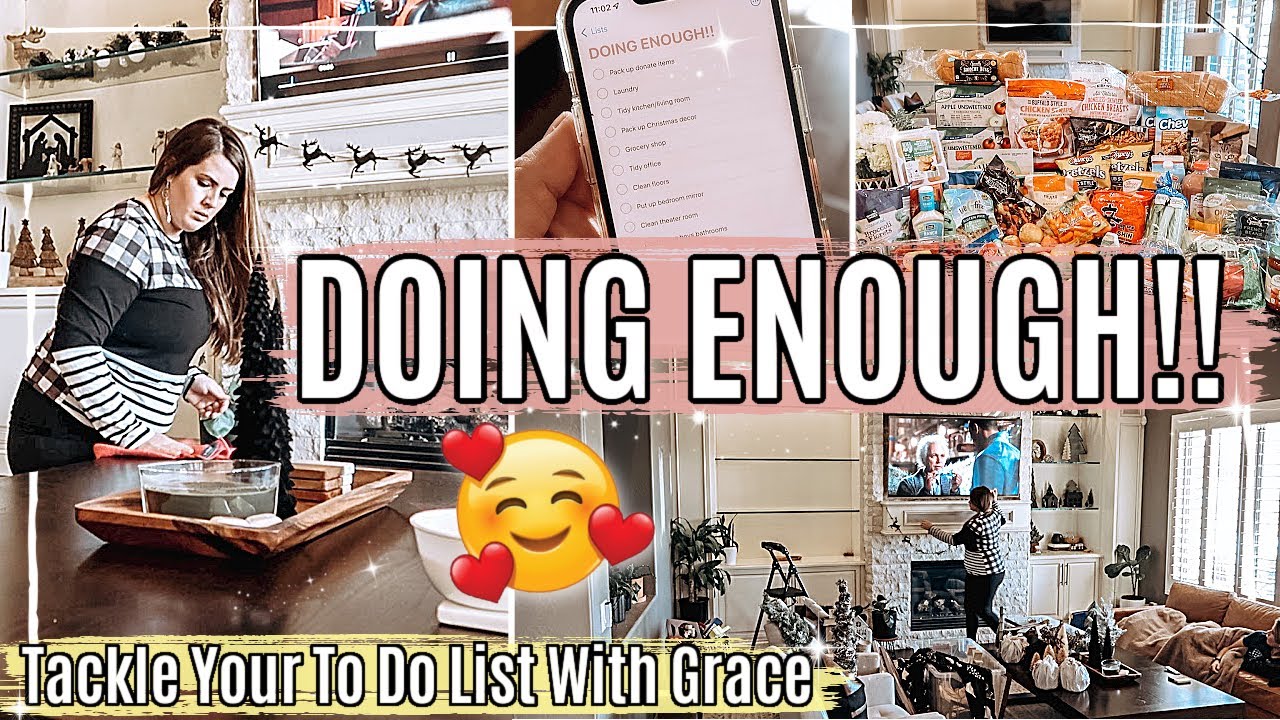 NEW! DOING ENOUGH!! CLEAN WITH ME 2022 :: Speed Cleaning Motivation, Grocery Haul & Homemaking