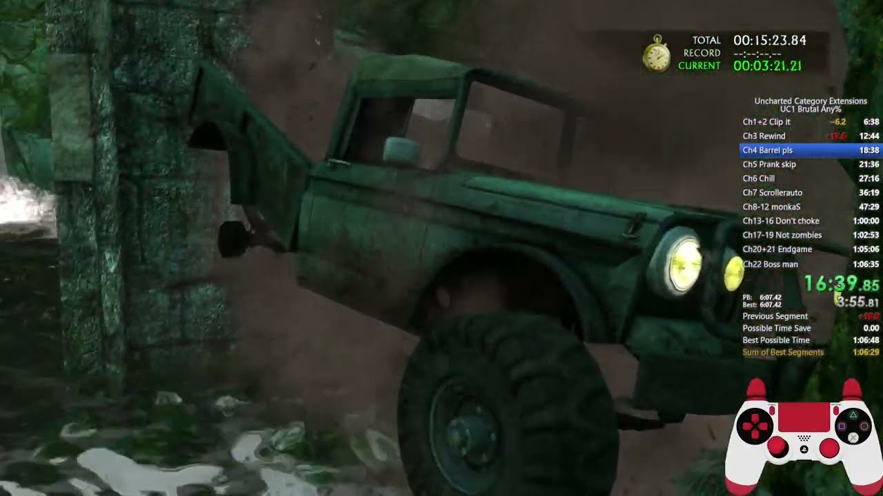 Uncharted 1 Brutal Any% Speedrun (58:01) (PB)