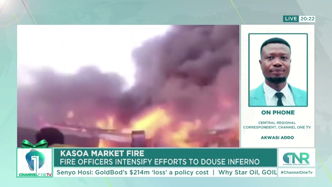 Kasoa Market Fire: Firefighters Intensify Efforts to Douse Inferno