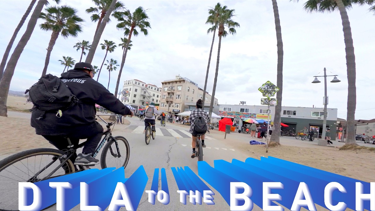 DTLA to the Beach Rideout [Socal BMX Hooligans] #bikelife #rideout #losangeles #vlog #pov