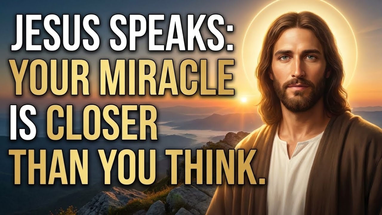 Jesus Speaks; Your Miracle Is Closer Than You Think | Jesus’s Promise For You | Miracle JesusMessage