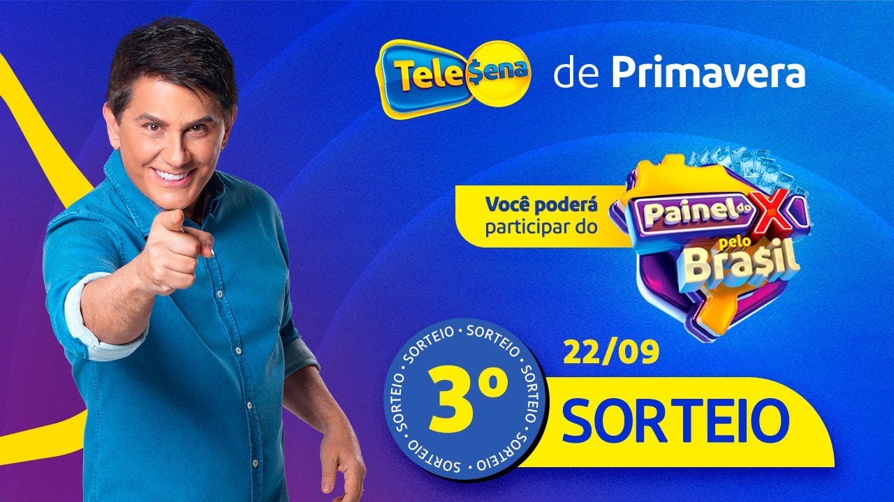 3º SORTEIO | RESULTADOS da TELE SENA de PRIMAVERA (22/09/2024)​