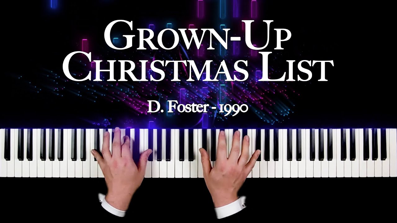 Grown-Up Christmas List (Piano Cover) Sam Jennings, Piano
