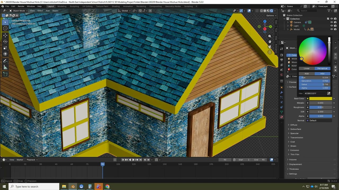 260210 Adjusting Color and Roughness