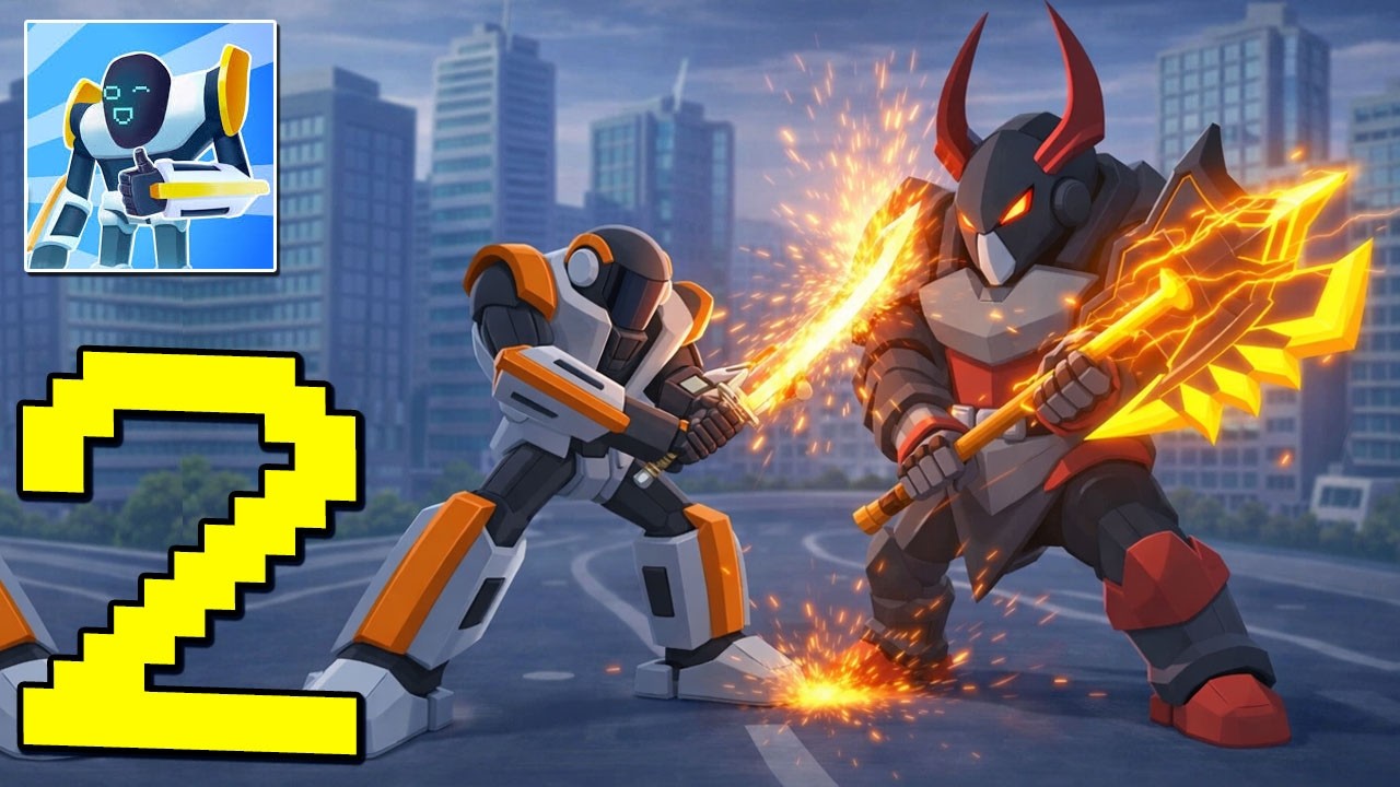 Mechangelion - Robot Fighting : Gameplay Walkthrough Part 2 (Android,iOS)