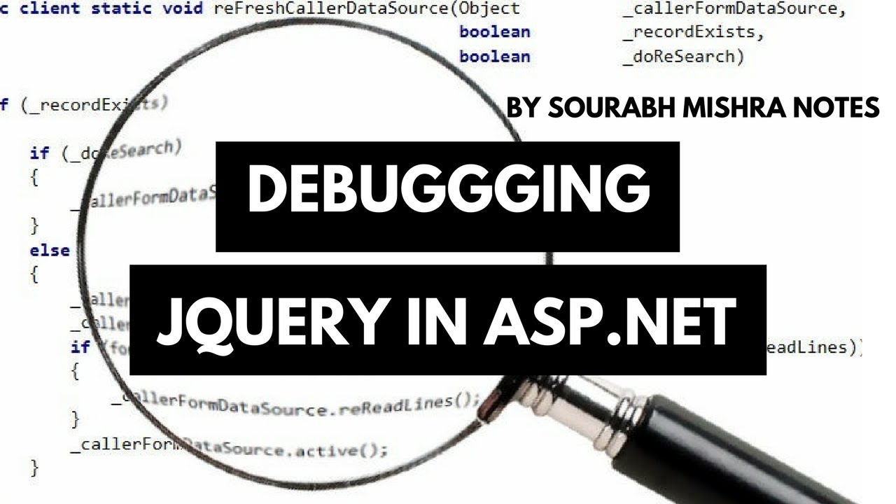 Debugging jquery in asp.net