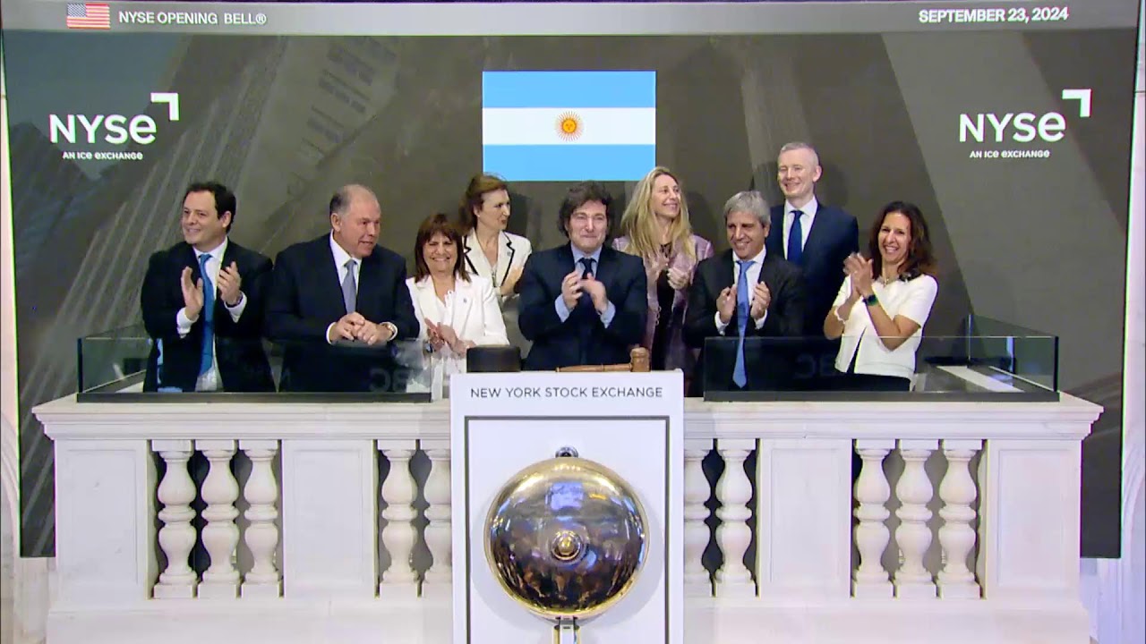 His Excellency Javier Milei, President of the Argentine Republic, Rings The Opening Bell&reg;