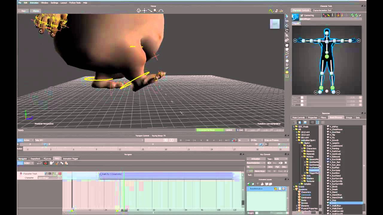 Looping Walk Cycle in MotionBuilder